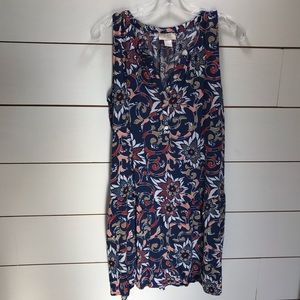 LOFT Outlet Peplum Sleeveless Tunic Large Petite